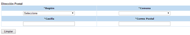 direccion postal sii