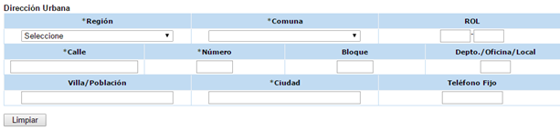 direccion urbana sii