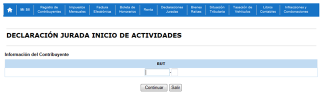 ingreso a sitio iniciacion de actividades